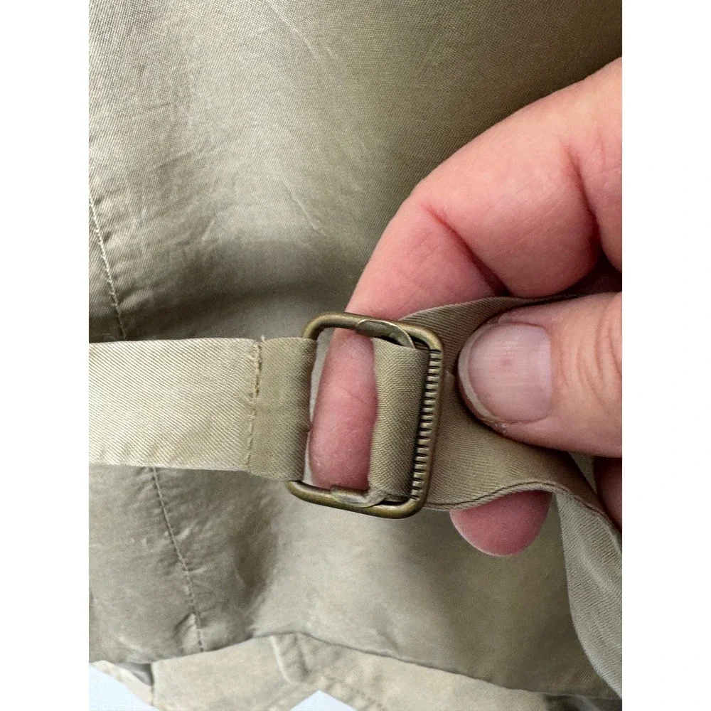 Vintage‎ Polo Ralph Lauren Cotton Button Vest Satin Back Tan XXL